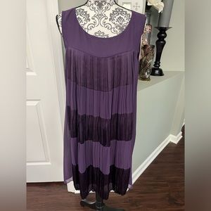 NWOT Max and Cleo size XL purple sleeveless dress